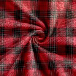 Scottish Wemyss Weathered Clan Crest Tartan V neck Knitted Fleece Cardigans