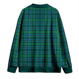 Scottish Weir Ancient Clan Crest Tartan V neck Knitted Fleece Cardigans