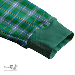 Scottish Porteous Ancient Clan Crest Tartan V neck Knitted Fleece Cardigans