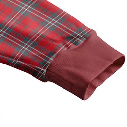 Scottish Scott Weathered Clan Crest Tartan V neck Knitted Fleece Cardigans