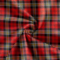 Scottish MacPherson of Cluny Red Ancient Clan Crest Tartan V neck Knitted Fleece Cardigans