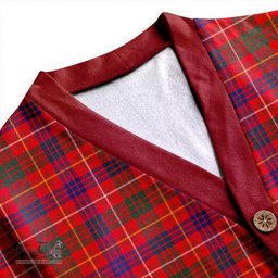 Scottish MacRae of Inverinate Modern Clan Crest Tartan V neck Knitted Fleece Cardigans
