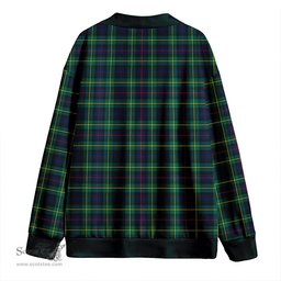 Scottish MacLeod of Skye Modern Clan Crest Tartan V neck Knitted Fleece Cardigans