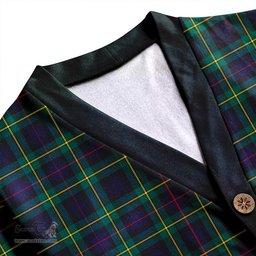 Scottish MacLeod of Skye Modern Clan Crest Tartan V neck Knitted Fleece Cardigans