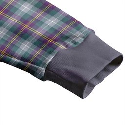 Scottish Porteous Weathered Clan Crest Tartan V neck Knitted Fleece Cardigans