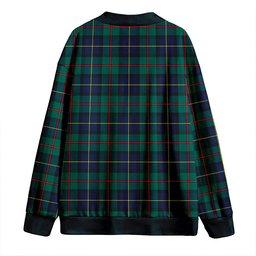 Scottish MacLeod of Assynt Modern Clan Crest Tartan V neck Knitted Fleece Cardigans