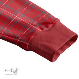Scottish Rose Weathered Clan Crest Tartan V neck Knitted Fleece Cardigans