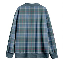 Scottish Thorburn (Thurburn) Weathered Clan Crest Tartan V neck Knitted Fleece Cardigans