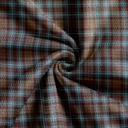 Scottish Hunter of Peebleshire Weathered Clan Crest Tartan V neck Knitted Fleece Cardigans