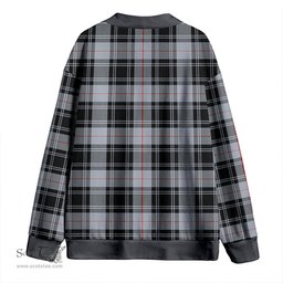 Scottish Moffat Ancient Clan Crest Tartan V neck Knitted Fleece Cardigans