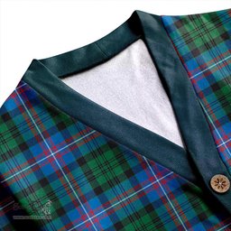 Scottish MacNeil of Colonsay (MacNeil of Barra of Colonsay) (Highland Society of London) Ancient Clan Crest Tartan V neck Knitted Fleece Cardigans