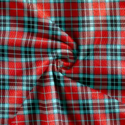 Scottish MacTavish Weathered Clan Crest Tartan V neck Knitted Fleece Cardigans