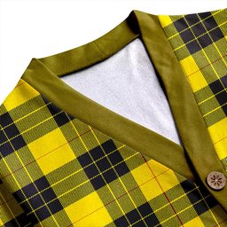 Scottish MacLeod of Lewis Modern Clan Crest Tartan V neck Knitted Fleece Cardigans
