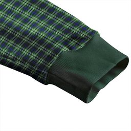 Scottish Tweedside District Clan Crest Tartan V neck Knitted Fleece Cardigans