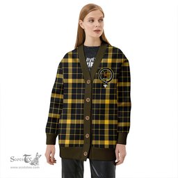 Scottish Raeburn Ancient Clan Crest Tartan V neck Knitted Fleece Cardigans