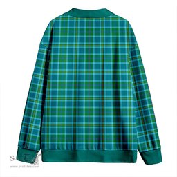 Scottish Miller Ancient Clan Crest Tartan V neck Knitted Fleece Cardigans