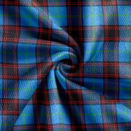 Scottish Wedderburn Clan Crest Tartan V neck Knitted Fleece Cardigans