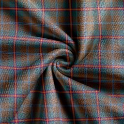 Scottish Young Weathered Clan Crest Tartan V neck Knitted Fleece Cardigans