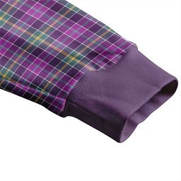 Scottish Yule Weathered Clan Crest Tartan V neck Knitted Fleece Cardigans