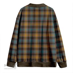 Scottish Watson (Wate/Watt) Weathered Clan Crest Tartan V neck Knitted Fleece Cardigans