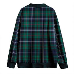 Scottish Urquhart Modern Clan Crest Tartan V neck Knitted Fleece Cardigans