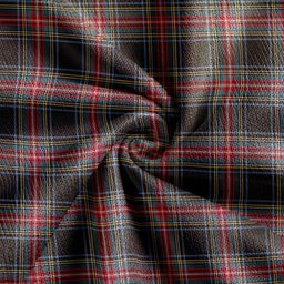 Scottish Stewart Black Weathered Clan Crest Tartan V neck Knitted Fleece Cardigans