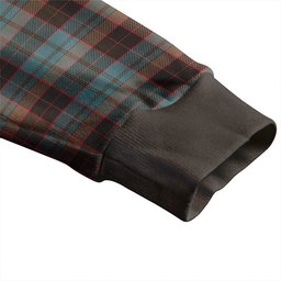 Scottish Stewart Old Weathered Clan Crest Tartan V neck Knitted Fleece Cardigans