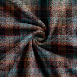 Scottish Stewart Old Weathered Clan Crest Tartan V neck Knitted Fleece Cardigans