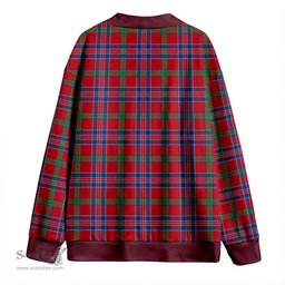 Scottish MacNiven Modern Clan Crest Tartan V neck Knitted Fleece Cardigans