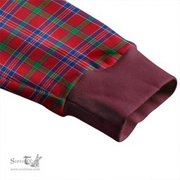 Scottish MacNiven Modern Clan Crest Tartan V neck Knitted Fleece Cardigans