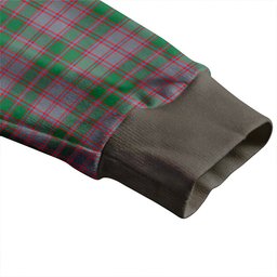 Scottish MacPherson of Glentruim Modern Clan Crest Tartan V neck Knitted Fleece Cardigans