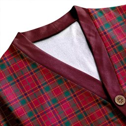 Scottish Munro Modern Clan Crest Tartan V neck Knitted Fleece Cardigans