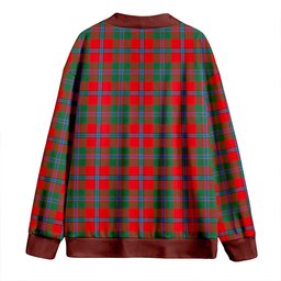 Scottish Murray of Abercairney Modern Clan Crest Tartan V neck Knitted Fleece Cardigans