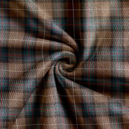 Scottish Semple Weathered Clan Crest Tartan V neck Knitted Fleece Cardigans