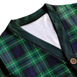 Scottish MacNeil of Colonsay (MacNeil of Barra of Colonsay) Modern Clan Crest Tartan V neck Knitted Fleece Cardigans