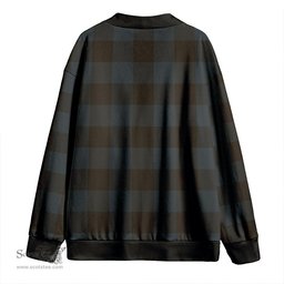 Scottish Robin Hood (MacGregor/Gregor Rob Roy Hunting) Weathered Clan Crest Tartan V neck Knitted Fleece Cardigans