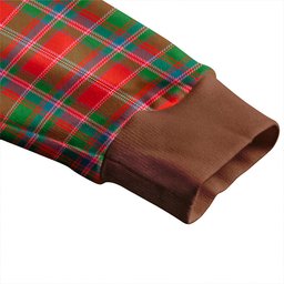 Scottish Somerville Ancient Clan Crest Tartan V neck Knitted Fleece Cardigans