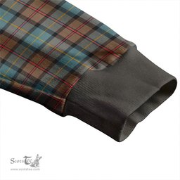 Scottish MacLeod of Assynt Weathered Clan Crest Tartan V neck Knitted Fleece Cardigans