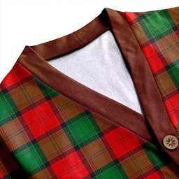 Scottish Stewart of Atholl Ancient Clan Crest Tartan V neck Knitted Fleece Cardigans