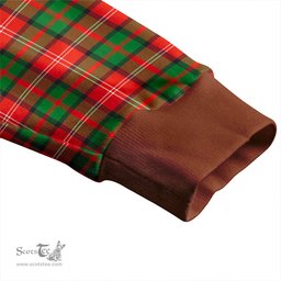 Scottish Nisbet (Nisbit) Ancient Clan Crest Tartan V neck Knitted Fleece Cardigans