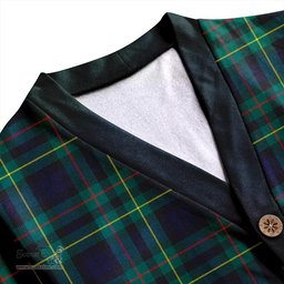 Scottish Rollo Modern Clan Crest Tartan V neck Knitted Fleece Cardigans