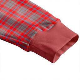 Scottish Moubray Clan Crest Tartan V neck Knitted Fleece Cardigans