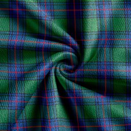 Scottish Shaw Modern Clan Crest Tartan V neck Knitted Fleece Cardigans