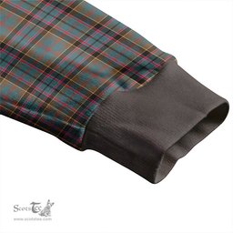 Scottish Stinson (Stephenson/Stevenson) Weathered Clan Crest Tartan V neck Knitted Fleece Cardigans