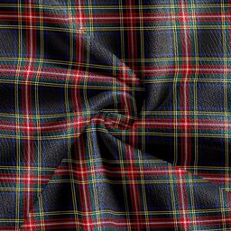 Scottish Stewart Black Modern Clan Crest Tartan V neck Knitted Fleece Cardigans