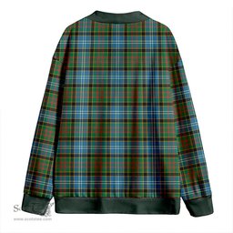 Scottish Paisley Drennan (Drennan Drennan) Ancient Clan Crest Tartan V neck Knitted Fleece Cardigans