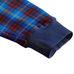 Scottish Rutherford Modern Clan Crest Tartan V neck Knitted Fleece Cardigans