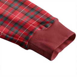 Scottish Stuart of Bute Weathered Clan Crest Tartan V neck Knitted Fleece Cardigans