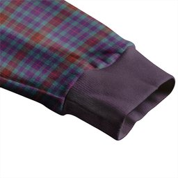 Scottish Tennant Yules Weathered Clan Crest Tartan V neck Knitted Fleece Cardigans