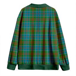 Scottish Stewart of Appin Hunting Ancient Clan Crest Tartan V neck Knitted Fleece Cardigans
